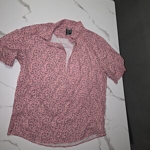 Stylish Pink Patterned Dress Shirt